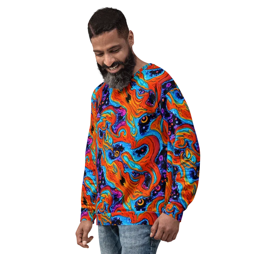 Sonic Lava on Sweatshirt — Left Front