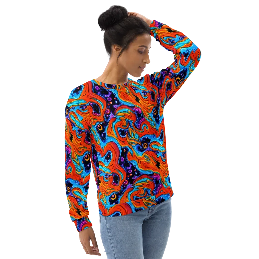 Sonic Lava on Sweatshirt — Right Front