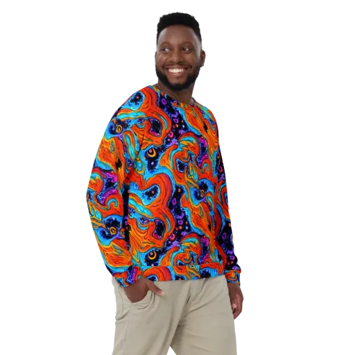Sonic Lava on a Sweatshirt
