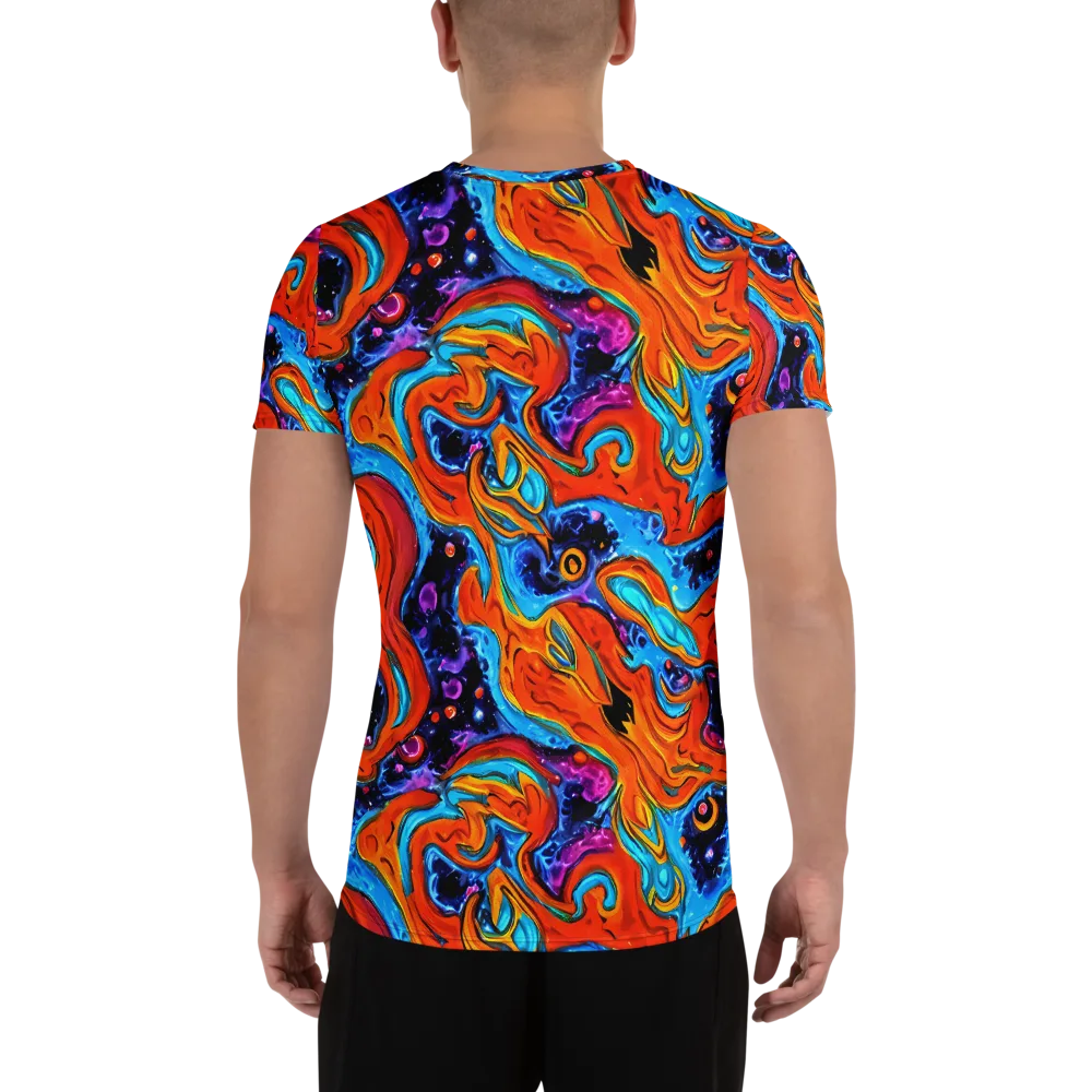 Sonic Lava on Men's Athletic T-Shirt — Back