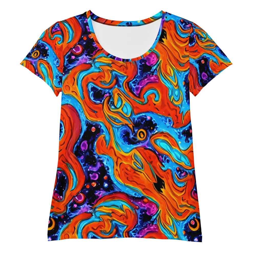 Sonic Lava on Women's Athletic T-Shirt — Front