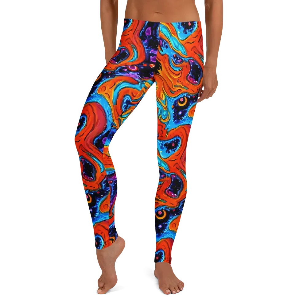 Sonic Lava on Leggings — Front