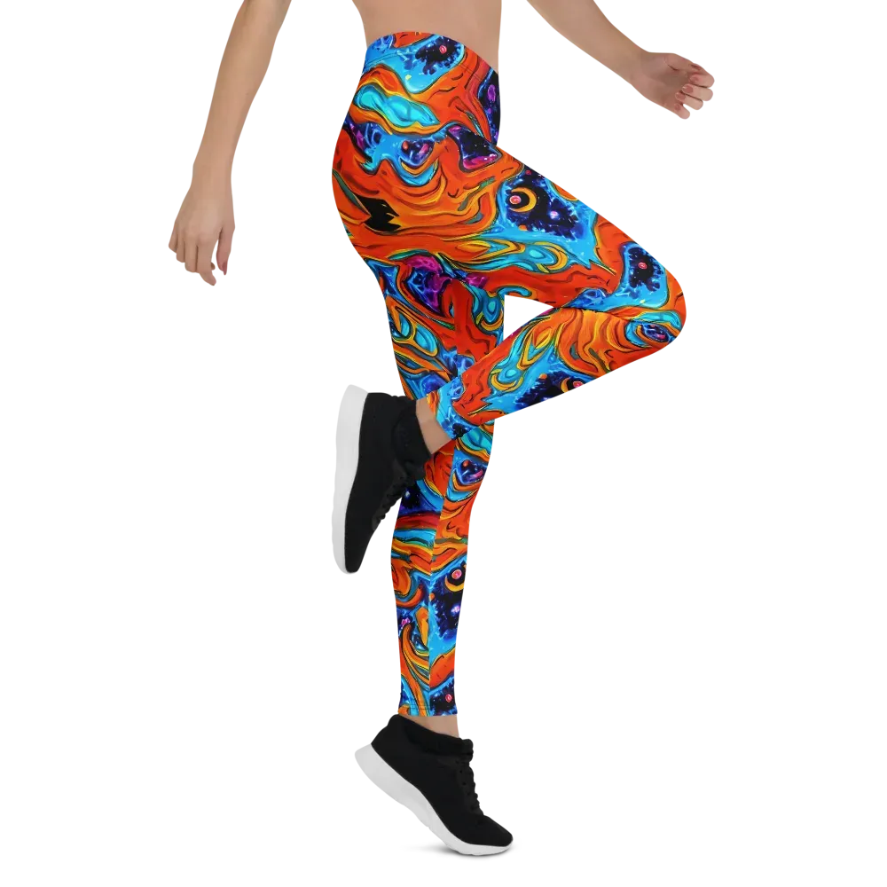 Sonic Lava on Leggings — Right