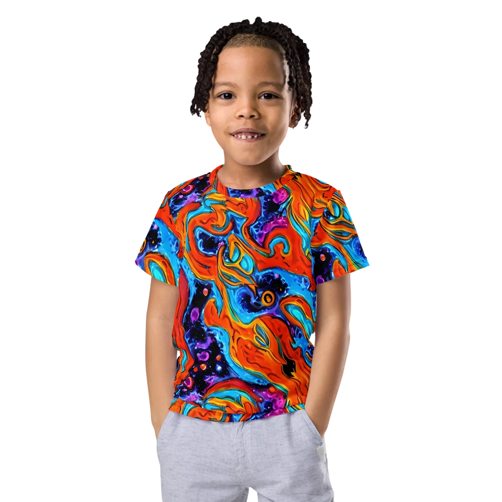 Sonic Lava on Kids Crew Neck T-Shirt — Front