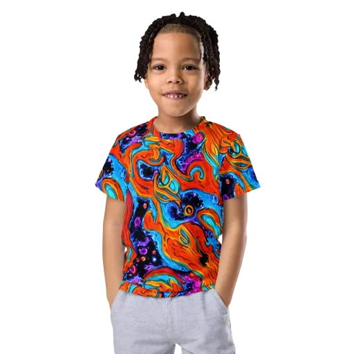 Sonic Lava on a Kids Crew Neck T-Shirt