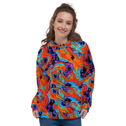 Sonic Lava on a Hoodie