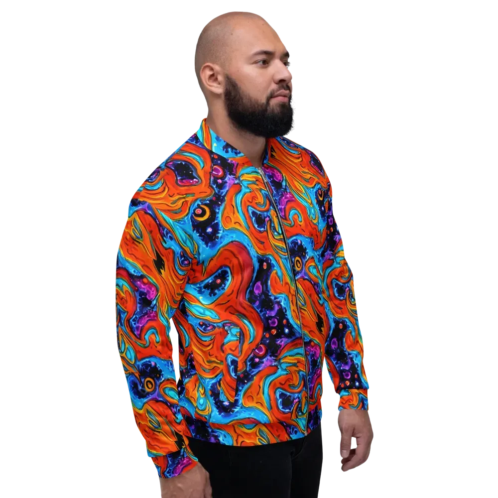 Sonic Lava on Bomber Jacket — Right