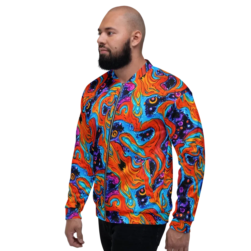 Sonic Lava on Bomber Jacket — Left