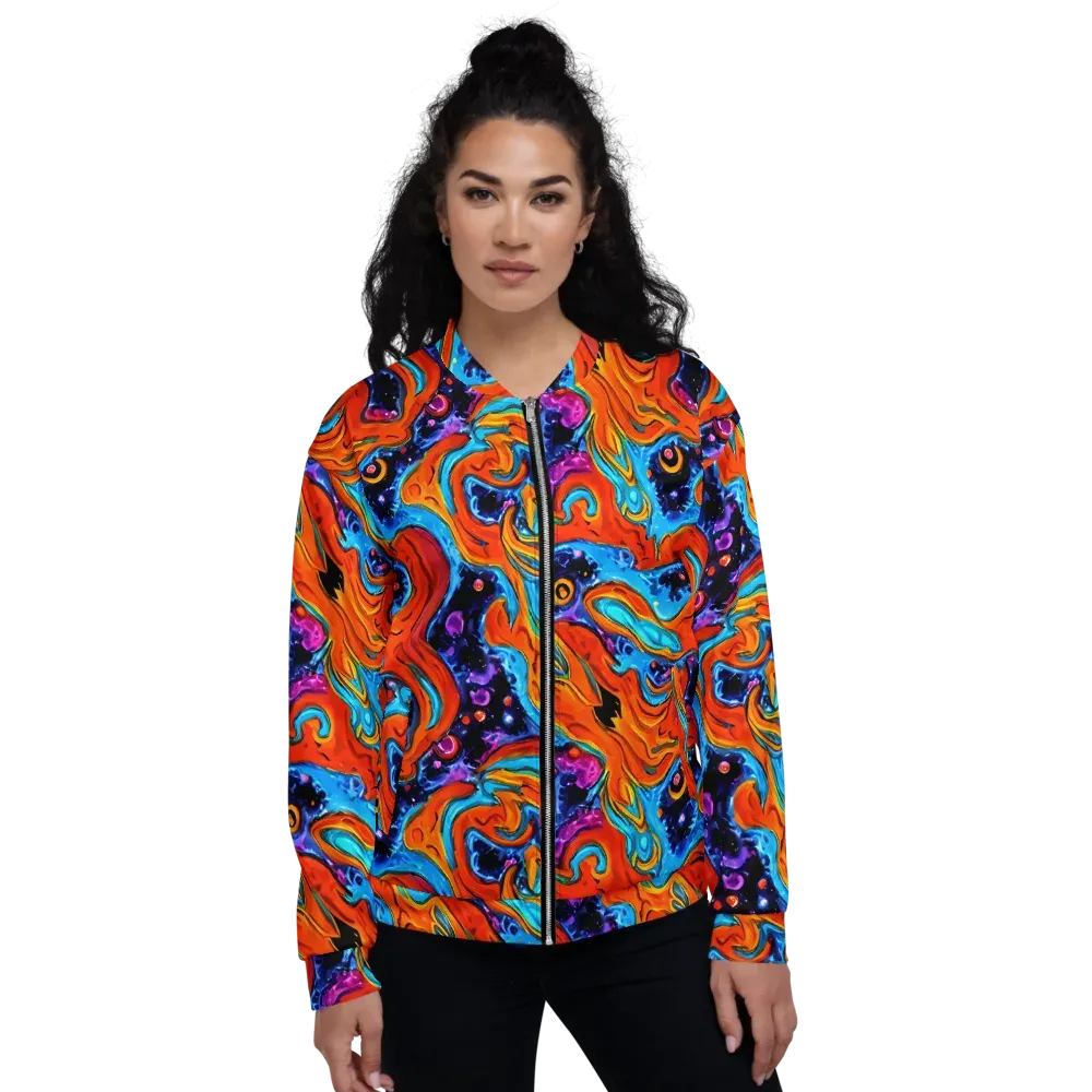 Sonic Lava on Bomber Jacket — Front