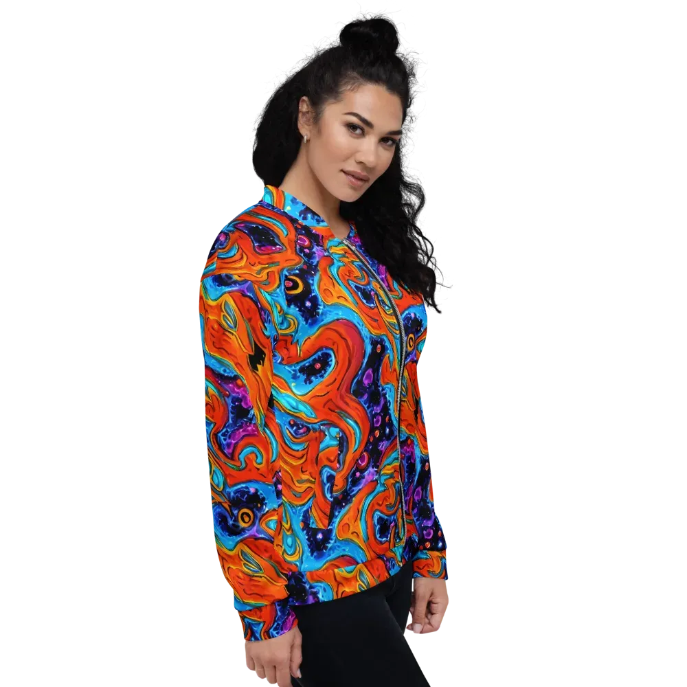 Sonic Lava on Bomber Jacket — Right