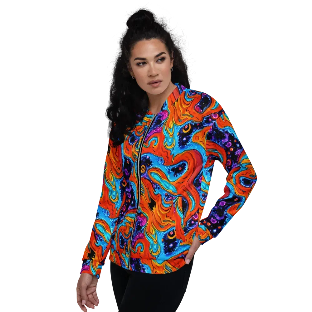 Sonic Lava on Bomber Jacket — Left