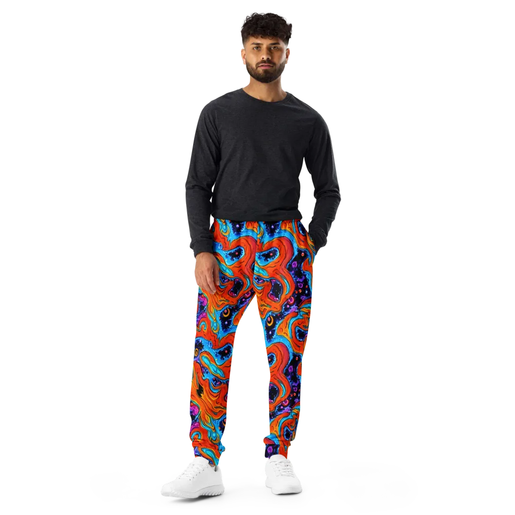 Sonic Lava on Men's Joggers — Front