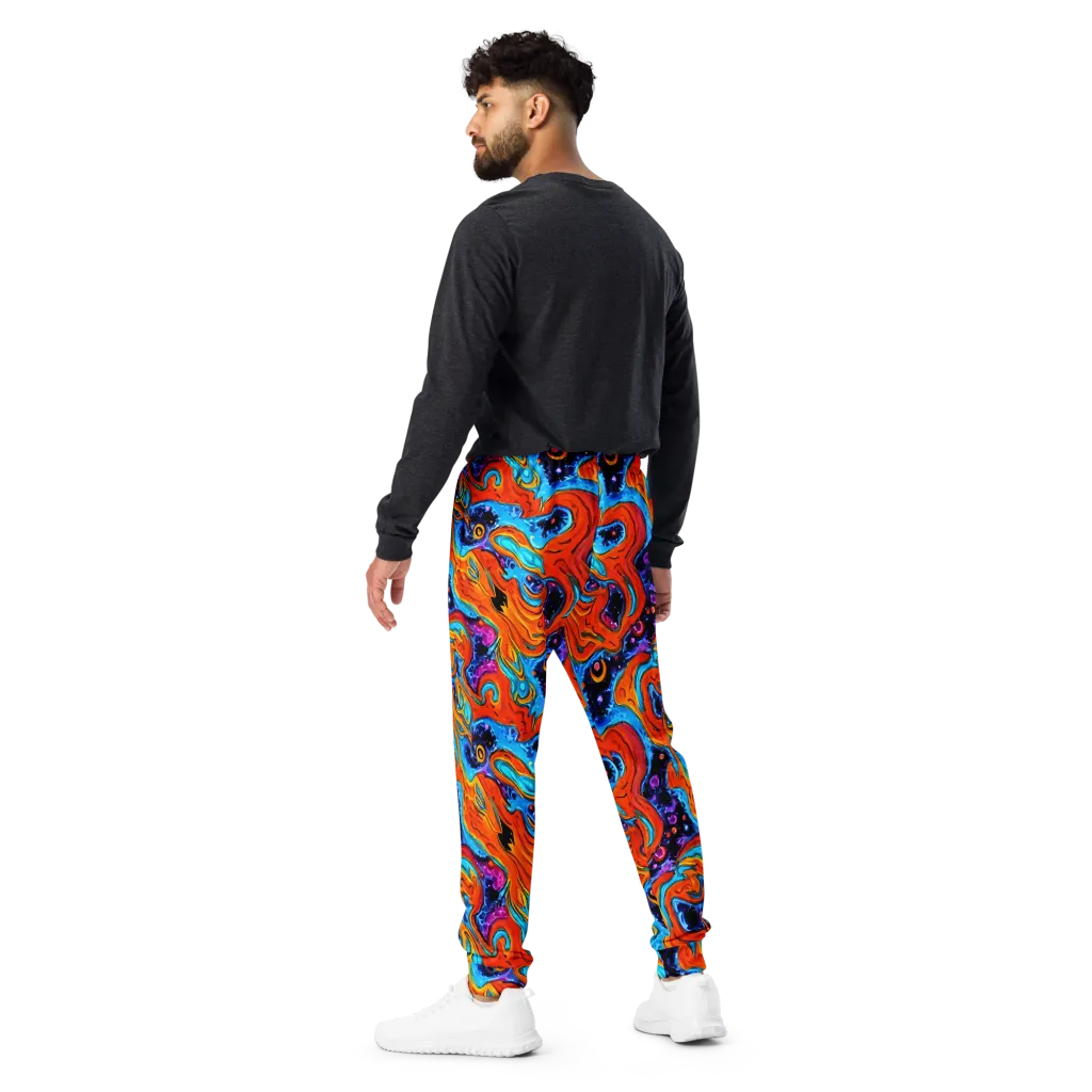 Sonic Lava on Men's Joggers — Back