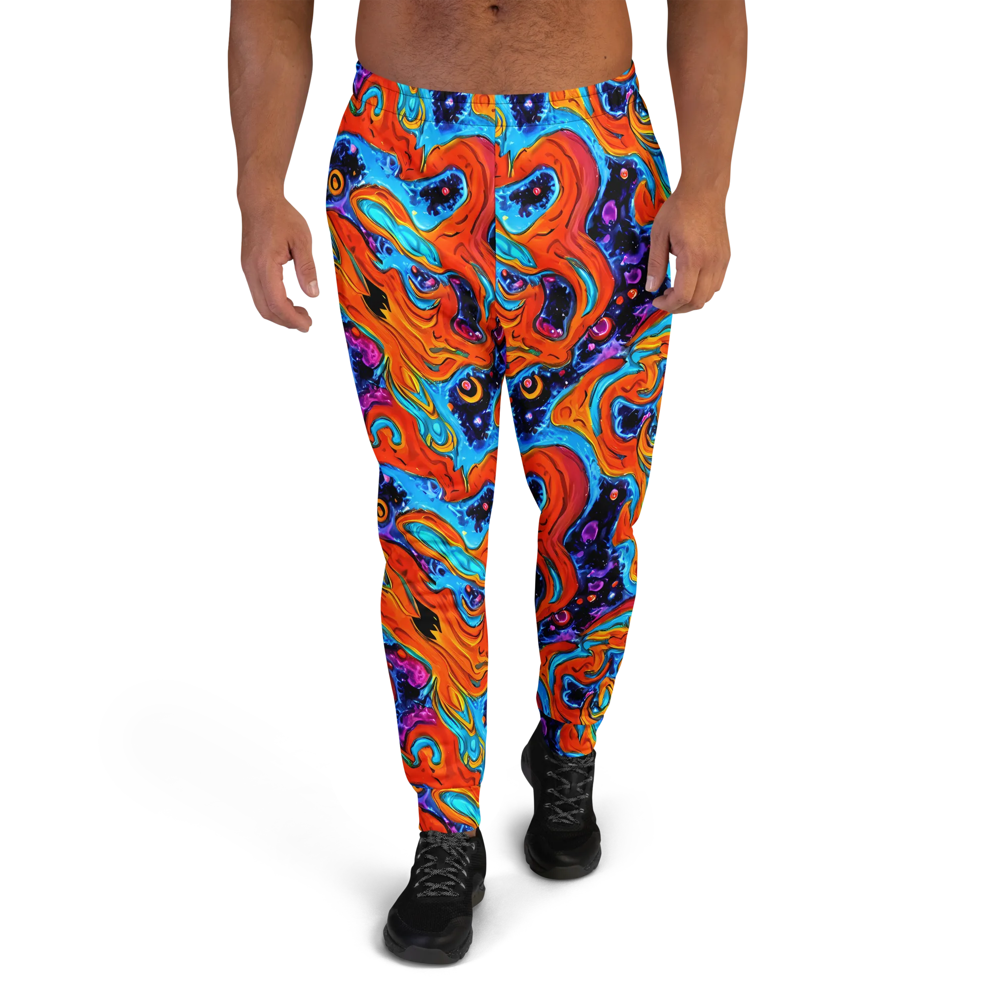 Sonic Lava on Men's Joggers — Front