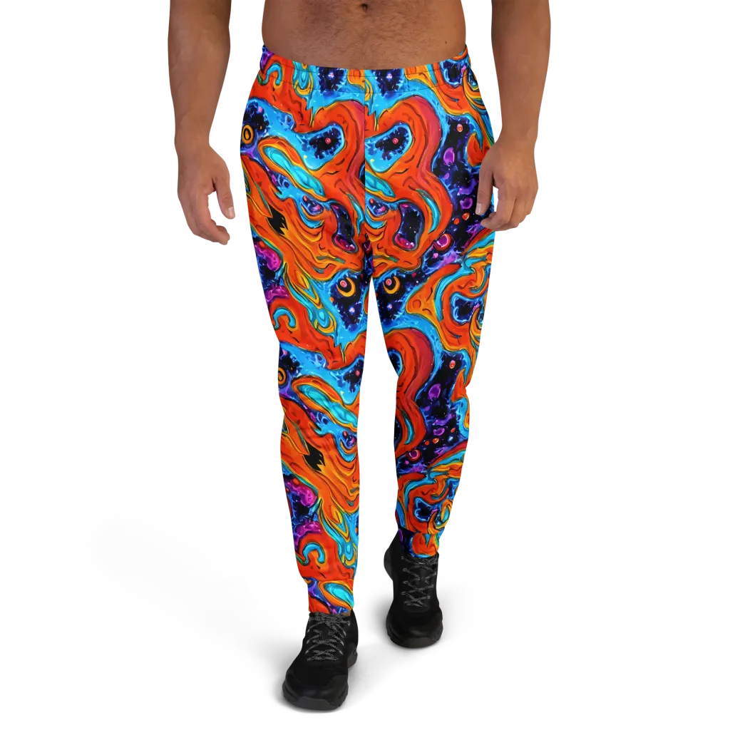 Sonic Lava on Men's Joggers — Front