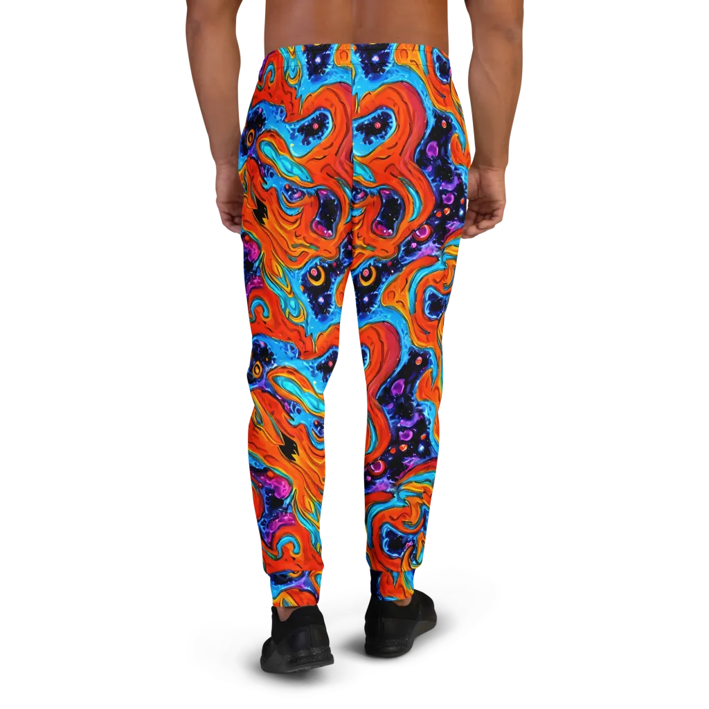 Sonic Lava on Men's Joggers — Back