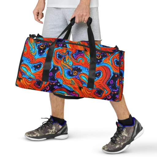 Sonic Lava on a Duffle Bag