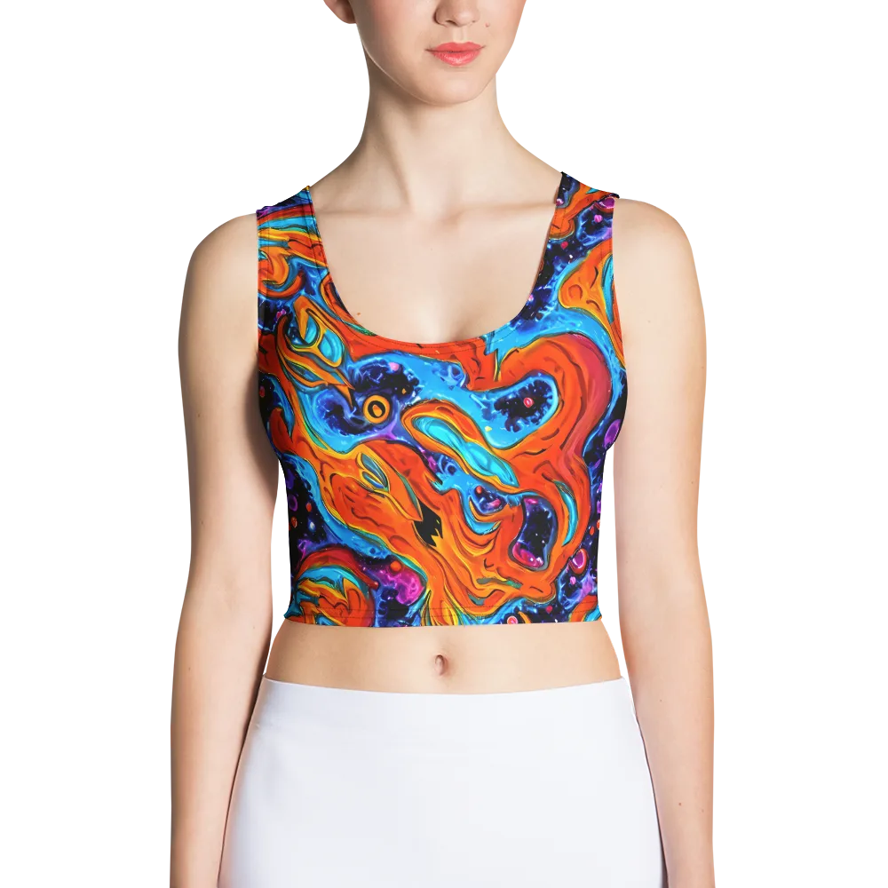 Sonic Lava on Crop Top — Front