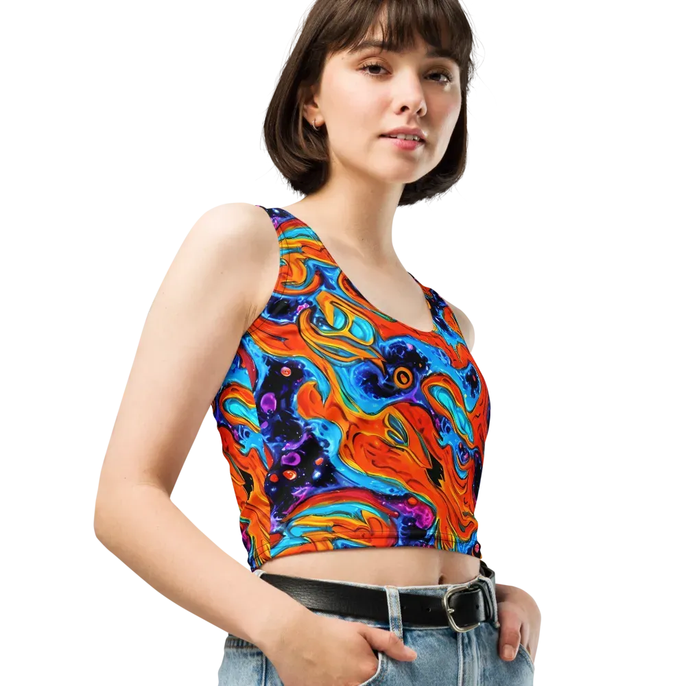 Sonic Lava on Crop Top — Right Front