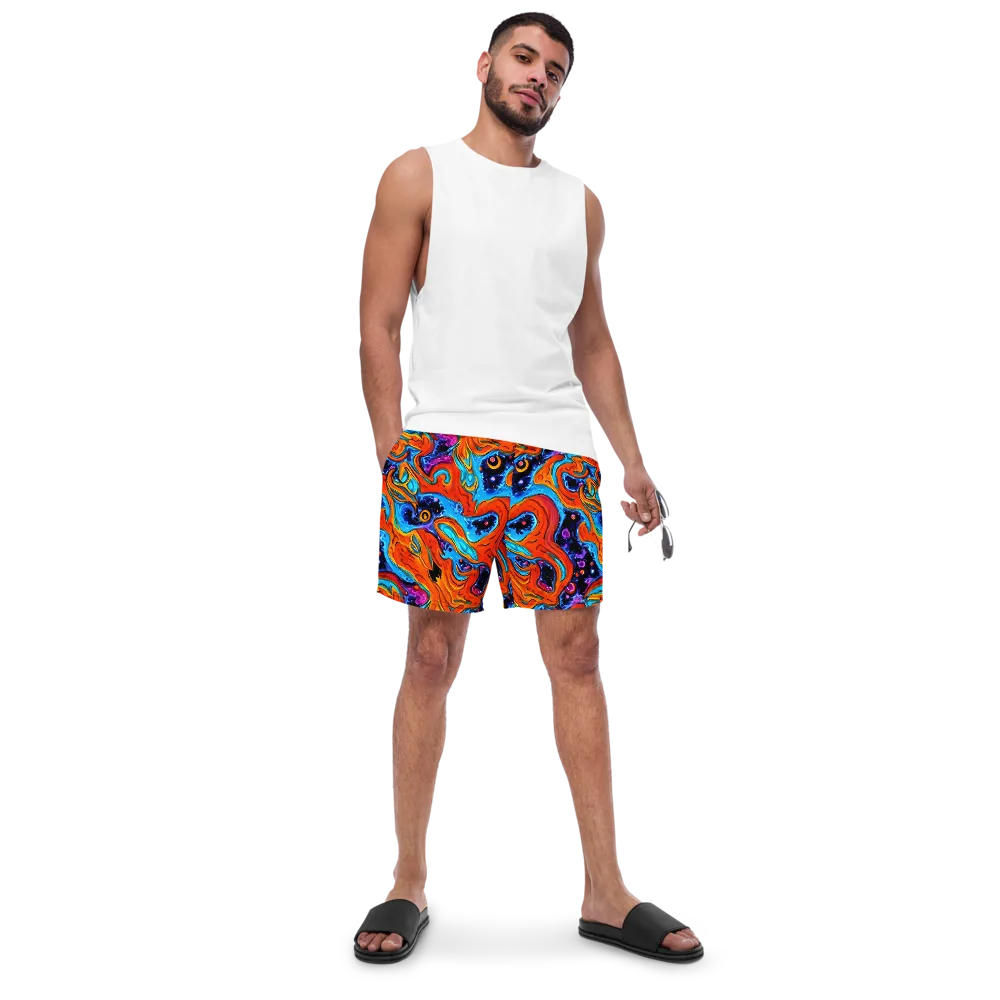 Sonic Lava on Swim Trunks — Front