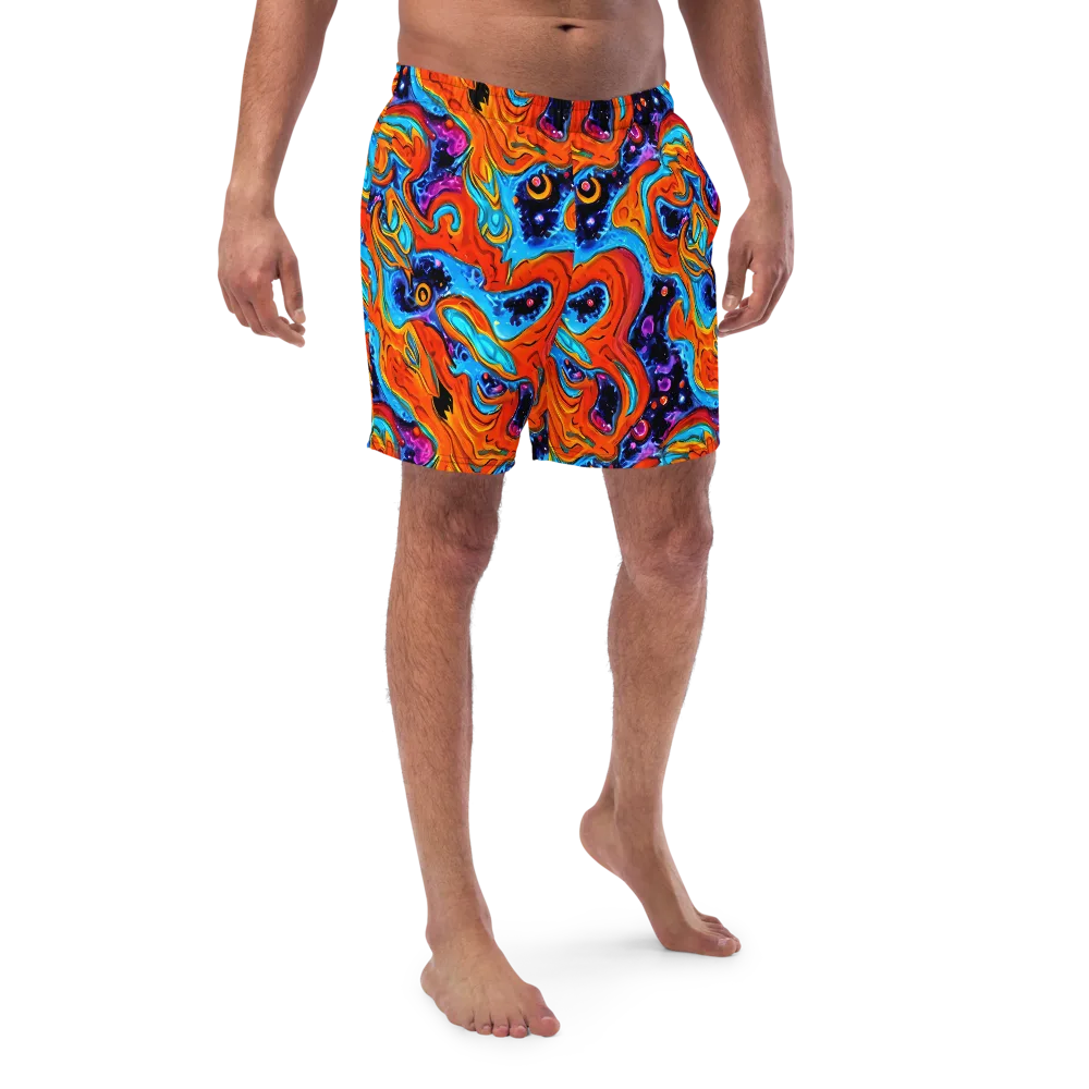 Sonic Lava on Swim Trunks — Front