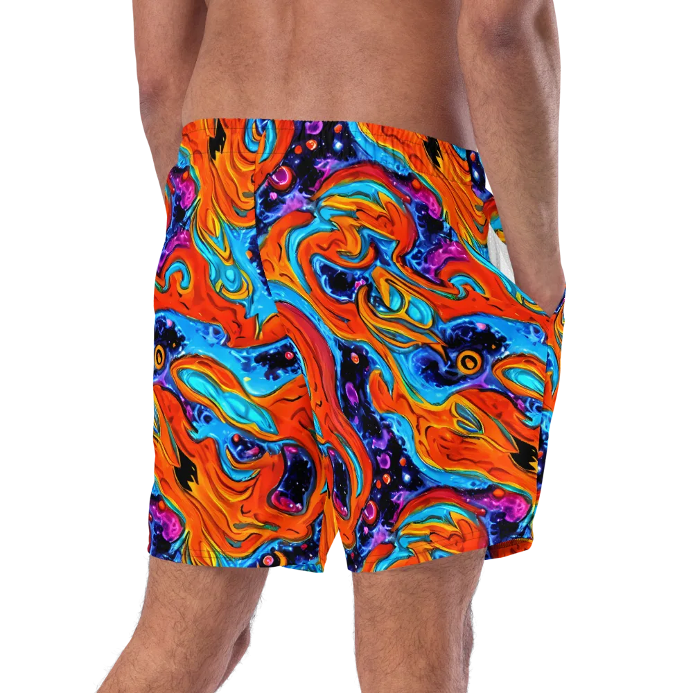 Sonic Lava on Swim Trunks — Right Back