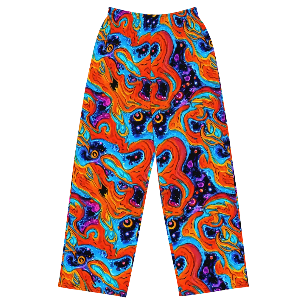 Sonic Lava on Wide-Leg Pants — Front