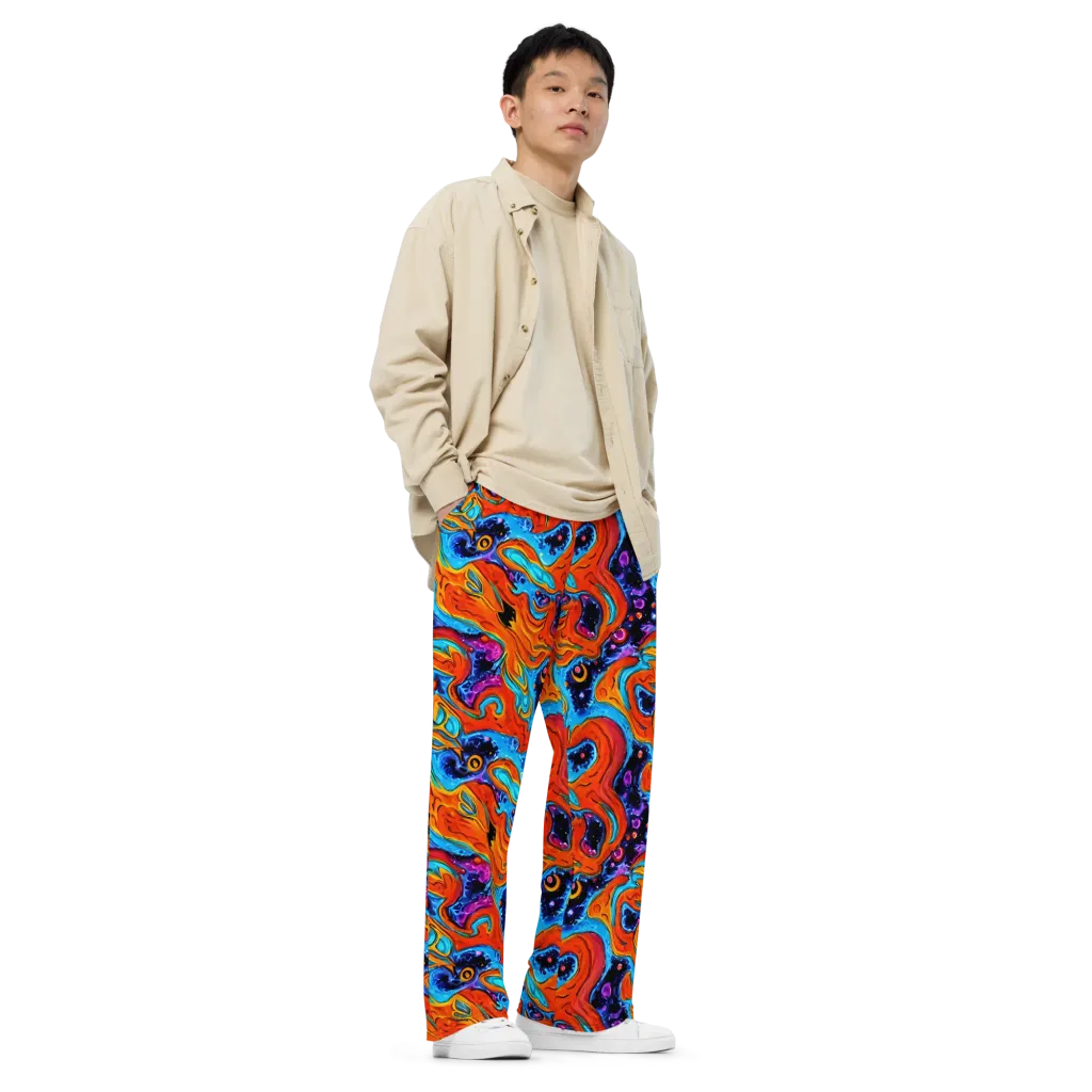 Sonic Lava on Wide-Leg Pants — Right Front