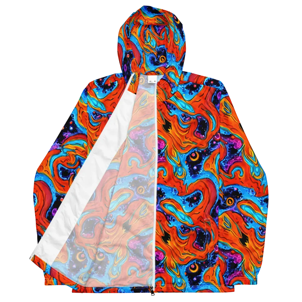 Sonic Lava on Men's Windbreaker — Front