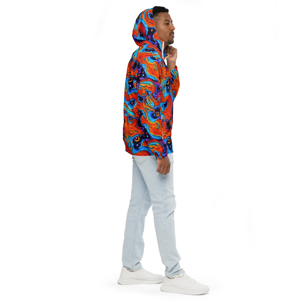 Sonic Lava on Men's Windbreaker — Right