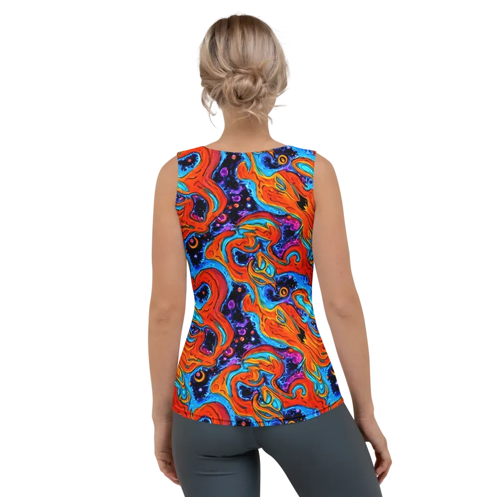 Sonic Lava on Women's Tank Top — Back