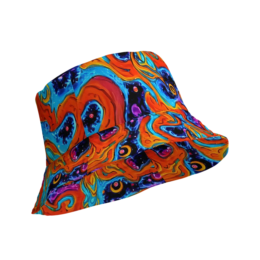 Sonic Lava on Reversible Bucket Hat — Product details Outside