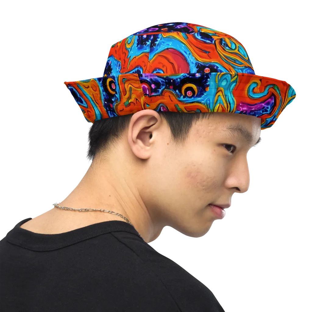 Sonic Lava on Reversible Bucket Hat — Right Outside