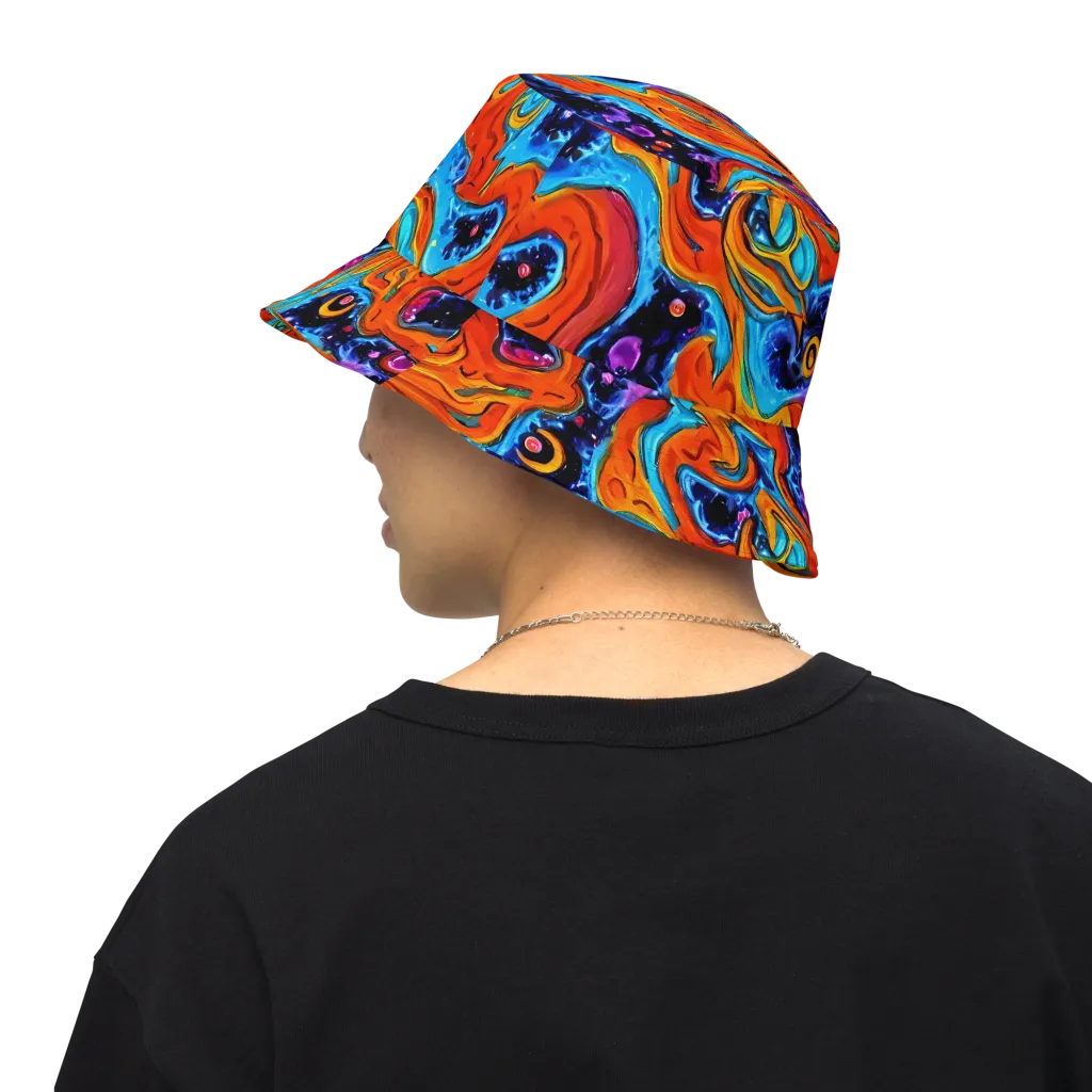 Sonic Lava on Reversible Bucket Hat — Back Inside