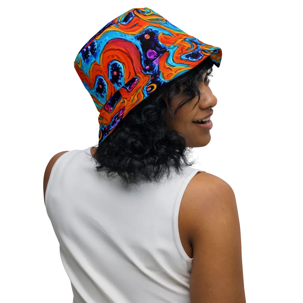 Sonic Lava on Reversible Bucket Hat — Right Outside