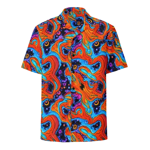 Sonic Lava on a Button Shirt