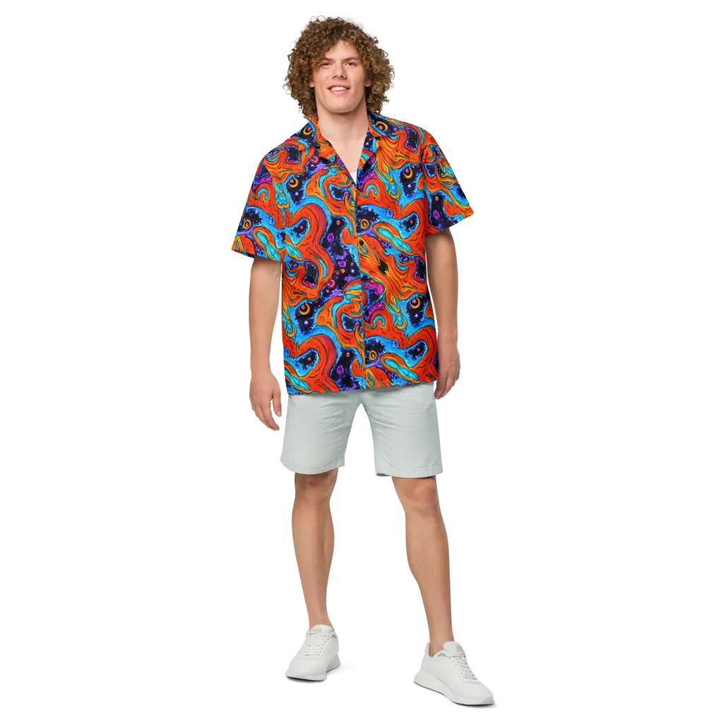 Sonic Lava on Button Shirt — Front