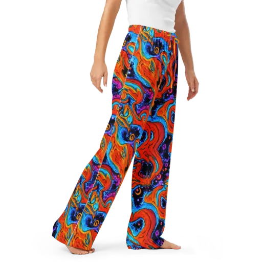 Sonic Lava on a Women's Pajama Pants