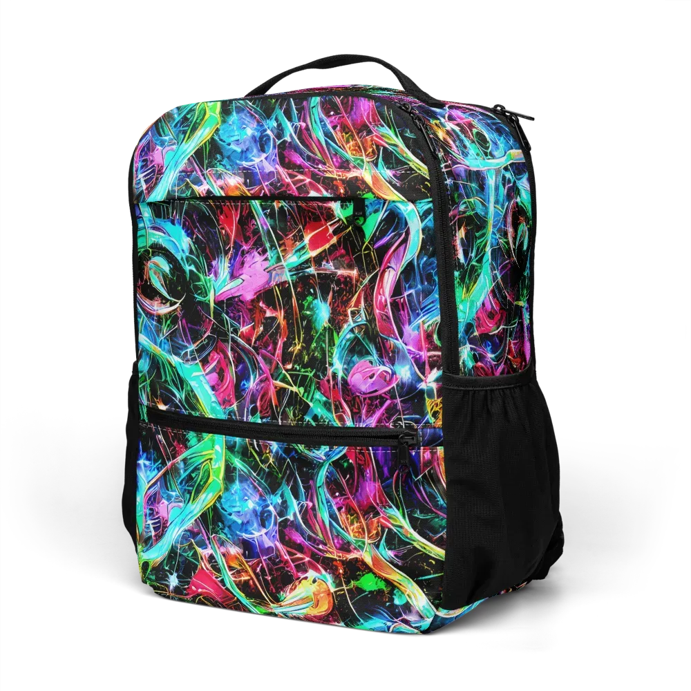 Futuristic Fever on Utility Backpack — Left Front