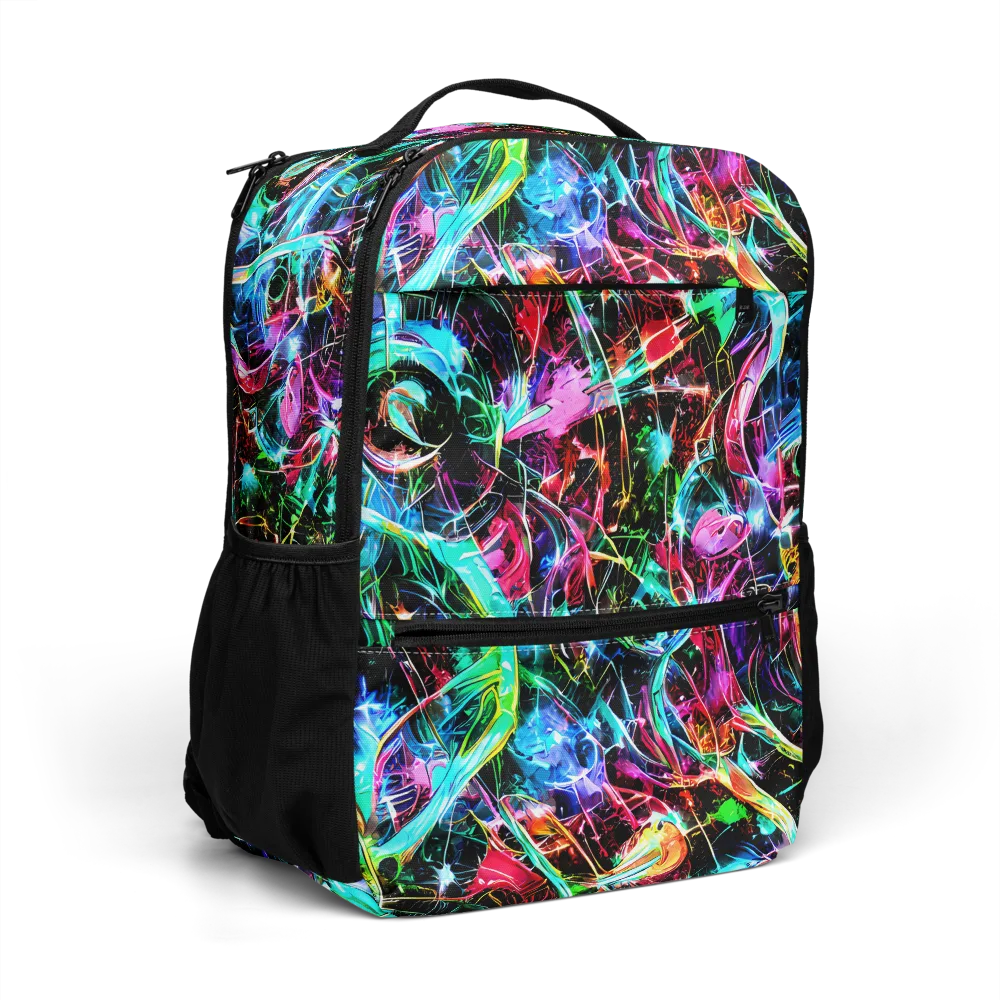 Futuristic Fever on Utility Backpack — Right Front