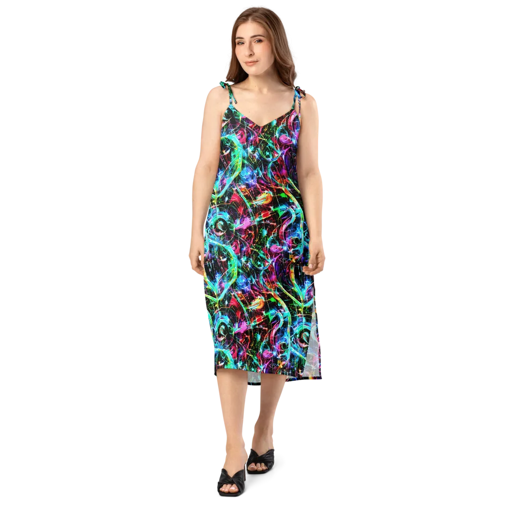 Futuristic Fever on Slip Dress — Front