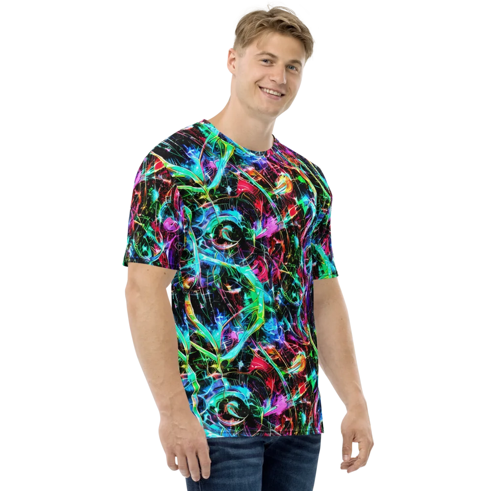 Futuristic Fever on Men's Crew Neck T-Shirt — Right