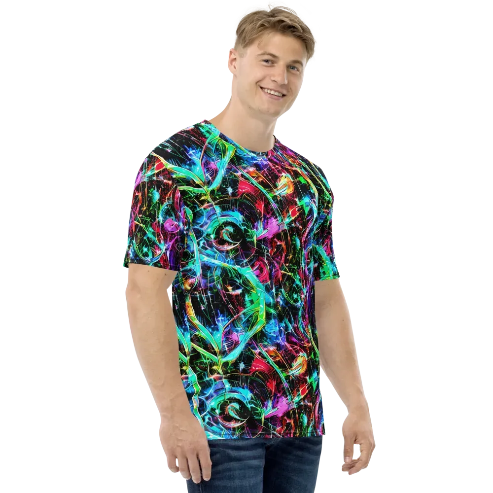 Futuristic Fever on Men's Crew Neck T-Shirt — Right