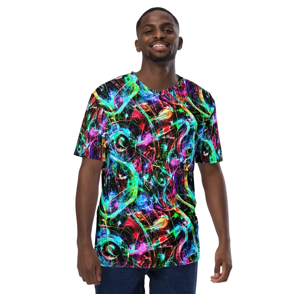 Futuristic Fever on Men's Crew Neck T-Shirt — Front