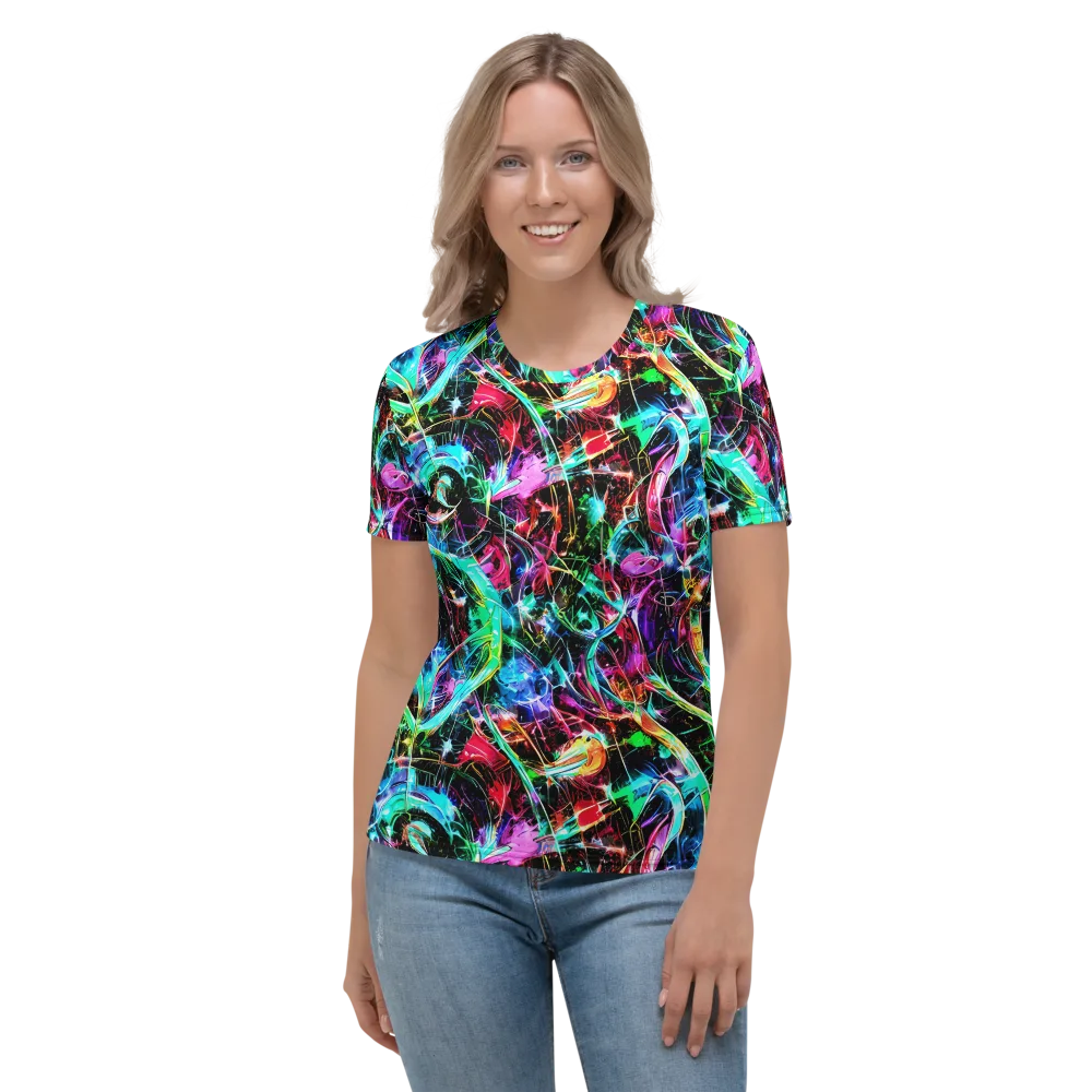 Futuristic Fever on Women's Crew Neck T-Shirt — Front