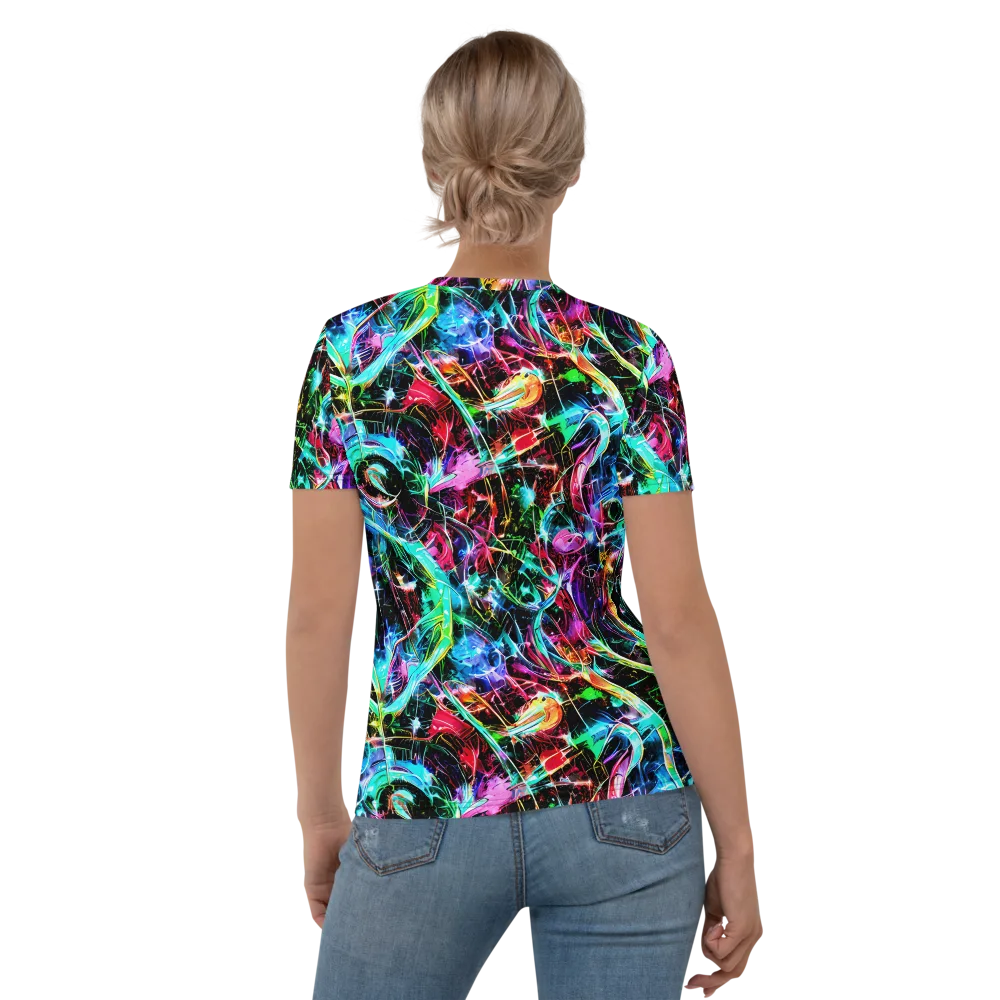 Futuristic Fever on Women's Crew Neck T-Shirt — Back