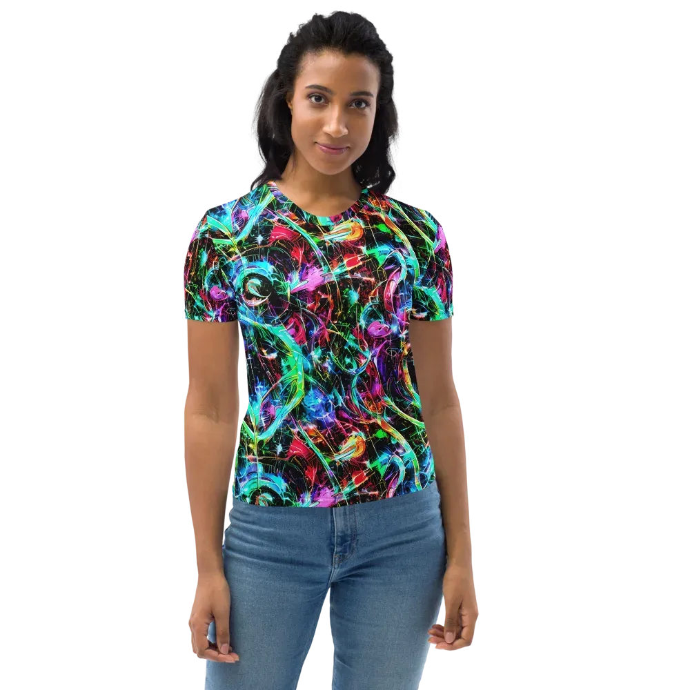 Futuristic Fever on Women's Crew Neck T-Shirt — Front