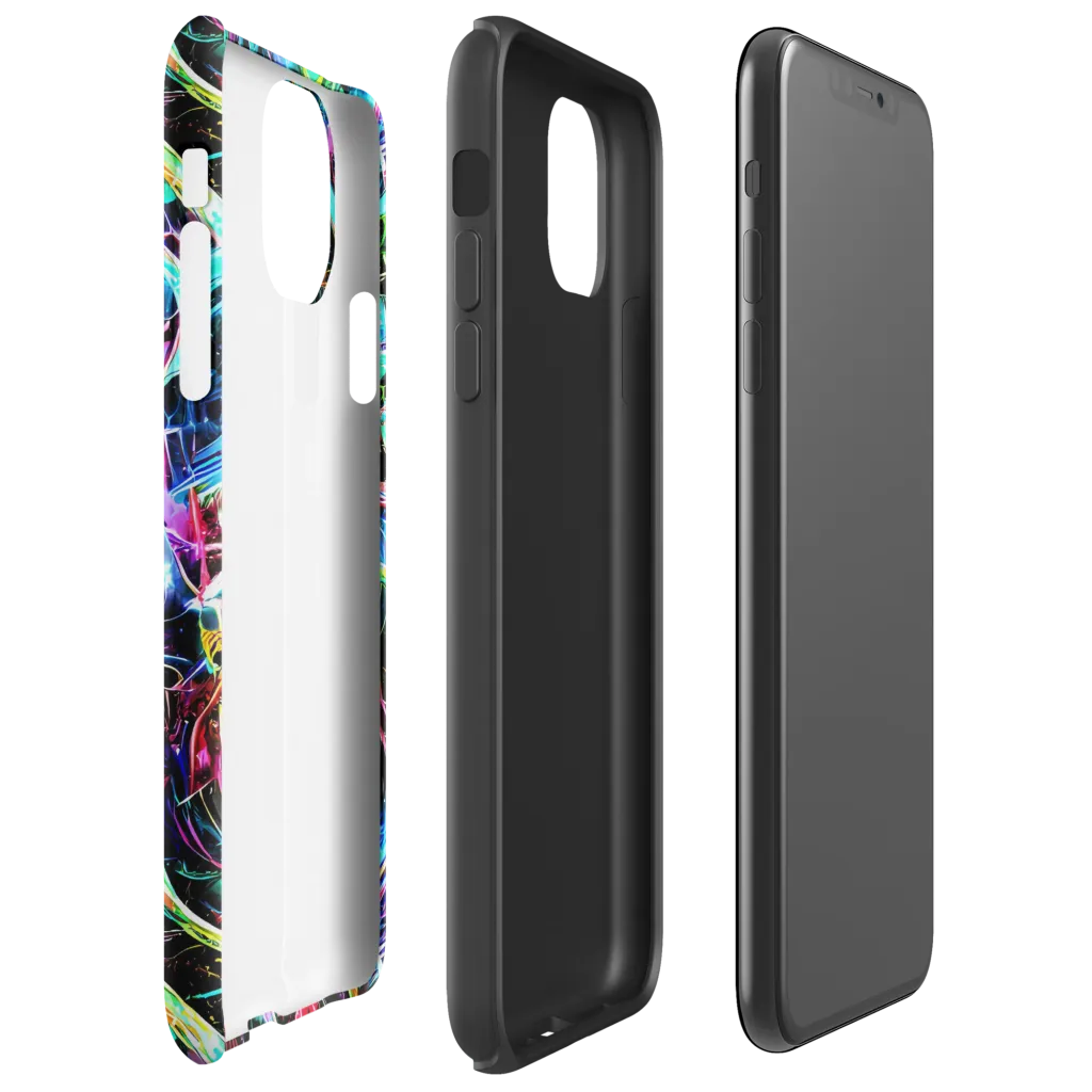 Futuristic Fever on Tough Case for iPhone® — Right