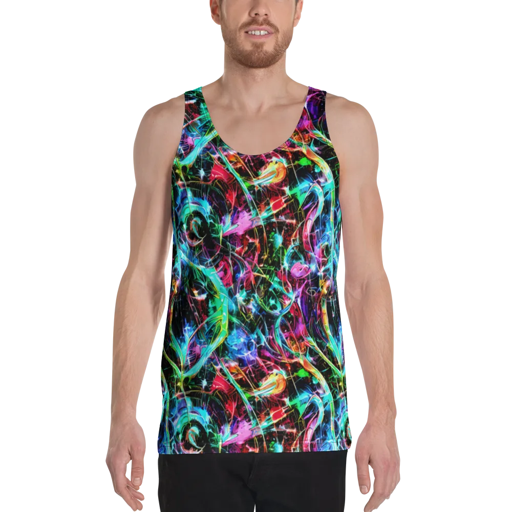 Futuristic Fever on Men's Tank Top — Front