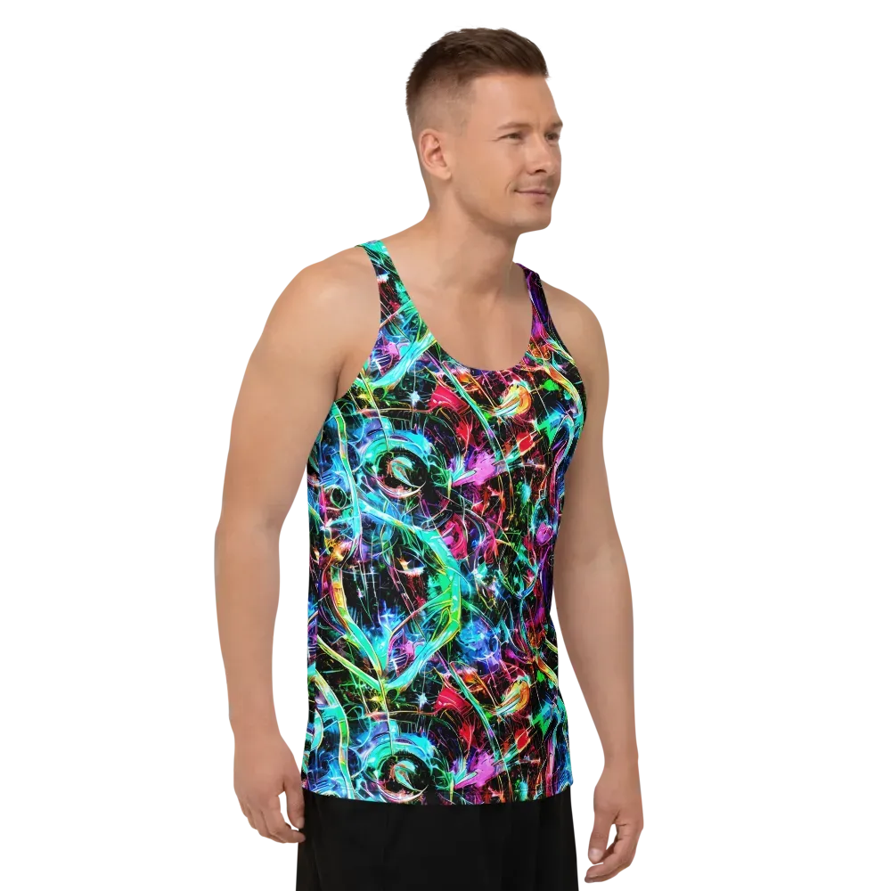 Futuristic Fever on Men's Tank Top — Right Front
